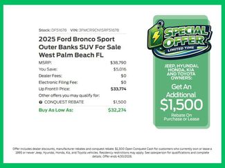 New 2025 Ford Bronco Sport Outer Banks AWD/4WD video 4
