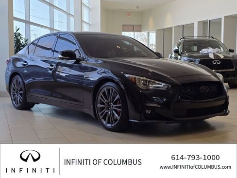 Used 2023 INFINITI Q50 Red Sport 400 w/ Black Opal Edition image 1