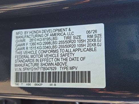 New 2026 Honda Pilot Touring image 9