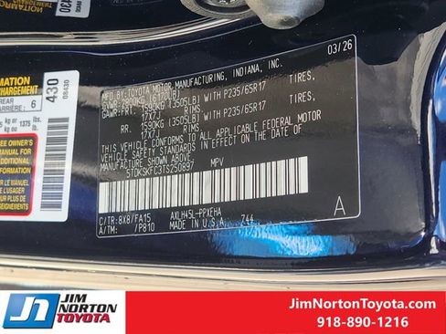 New 2026 Toyota Sienna LE image 24