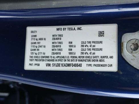 Used 2021 Tesla Model 3 Standard Range Plus image 11