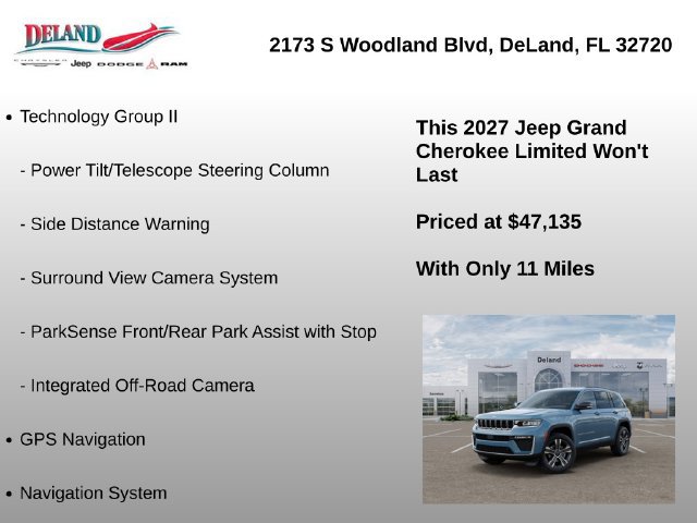 New 2027 Jeep Grand Cherokee Limited w/ Technology Group II AWD/4WD image 15