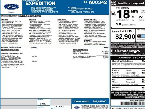 Used 2025 Ford Expedition King Ranch AWD/4WD image 2