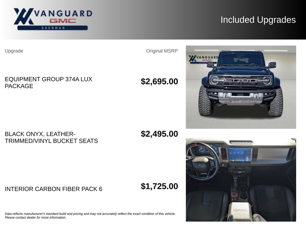 Used 2022 Ford Bronco Raptor AWD/4WD image 9