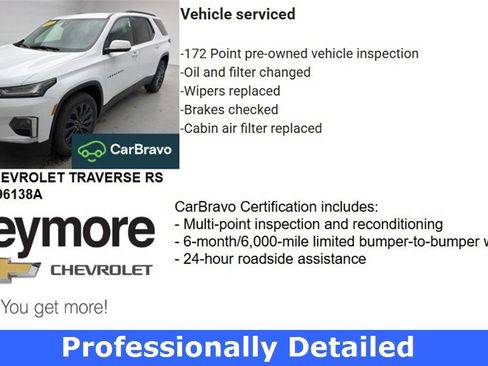 Certified 2023 Chevrolet Traverse RS image 65