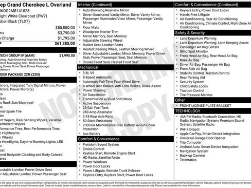 Used 2021 Jeep Grand Cherokee L Overland w/ Luxury Tech Group IV image 34