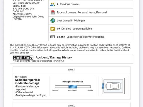 Used 2019 Lincoln Continental Select w/ Continental Climate Package image 50