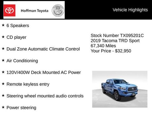 Used 2019 Toyota Tacoma TRD Sport AWD/4WD image 25