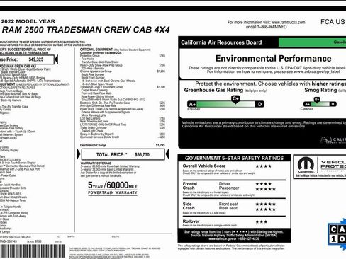 Used 2022 RAM 2500 Tradesman image 56