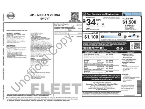 Used 2019 Nissan Versa SV image 2