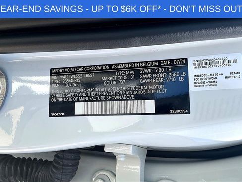 New 2025 Volvo V60 B5 Cross Country Ultra w/ Protection Package Premier image 27