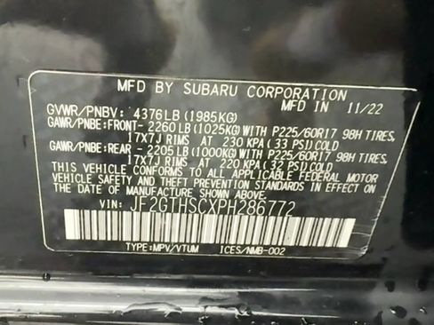 Used 2023 Subaru Crosstrek 2.5i Sport image 10