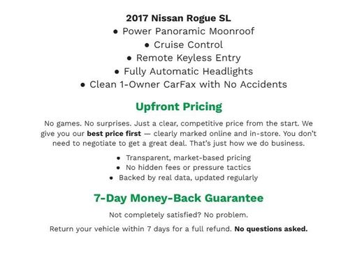 Used 2017 Nissan Rogue SL w/ SL Premium Package AWD/4WD image 2