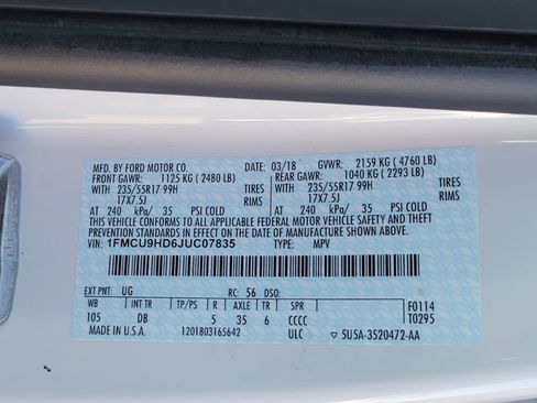 Used 2018 Ford Escape SEL AWD/4WD image 16