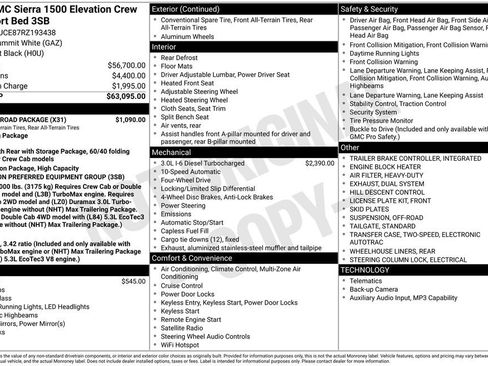 Certified 2024 GMC Sierra 1500 Elevation w/ X31 Off-Road Package AWD/4WD image 29