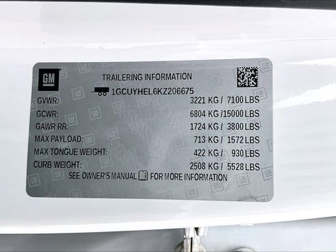 Used 2019 Chevrolet Silverado 1500 High Country w/ Technology Package image 33