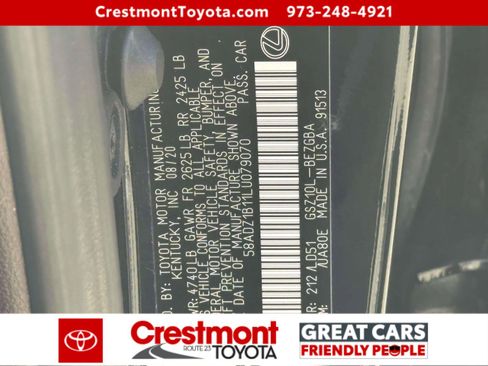 Used 2020 Lexus ES 350 w/ Premium Package image 17