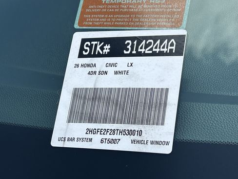 Certified 2026 Honda Civic LX image 30