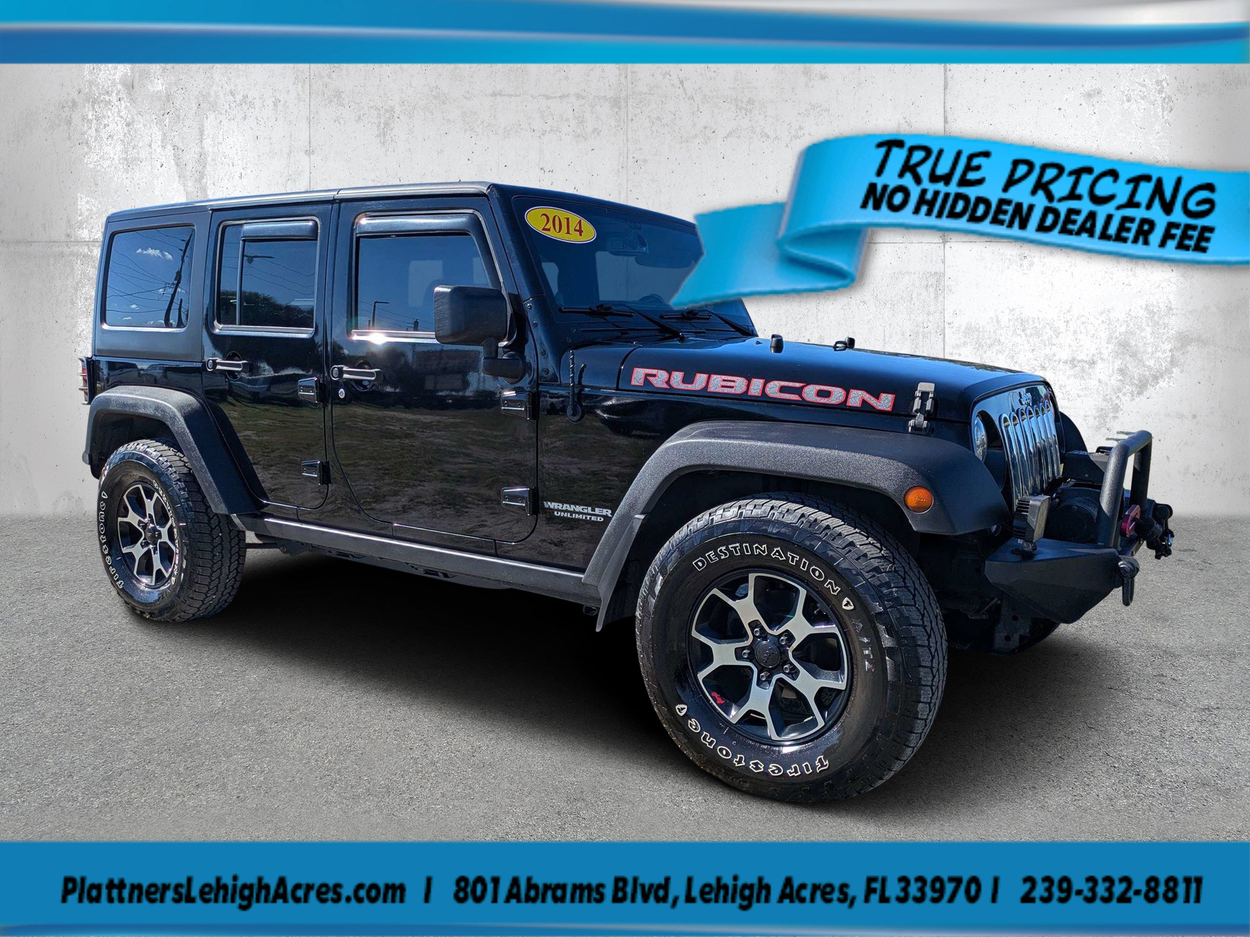 Used 2014 Jeep Wrangler Unlimited Rubicon w/ Connectivity Group AWD/4WD image 1