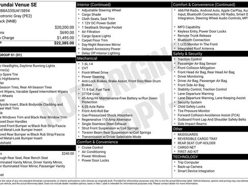 Certified 2025 Hyundai Venue SE image 31