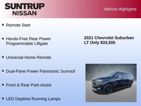Used 2021 Chevrolet Suburban LT w/ LT Signature Package image 23