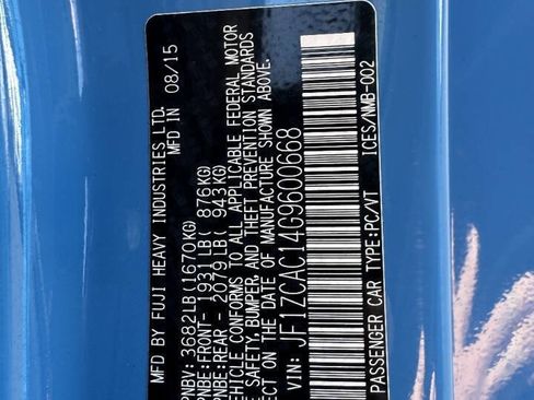 Used 2016 Subaru BRZ Series.HyperBlue RWD image 28