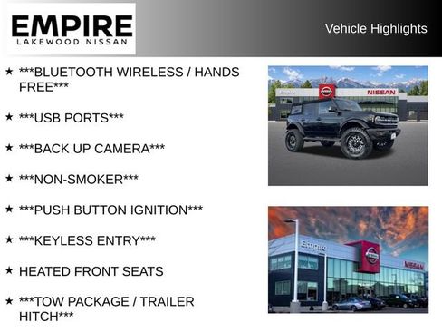 Used 2021 Ford Bronco Outer Banks AWD/4WD image 2