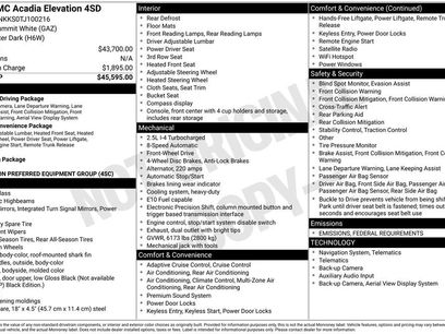 New 2026 GMC Acadia Elevation