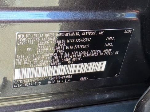 Used 2025 Toyota RAV4 XLE w/ Convenience Package AWD/4WD image 33