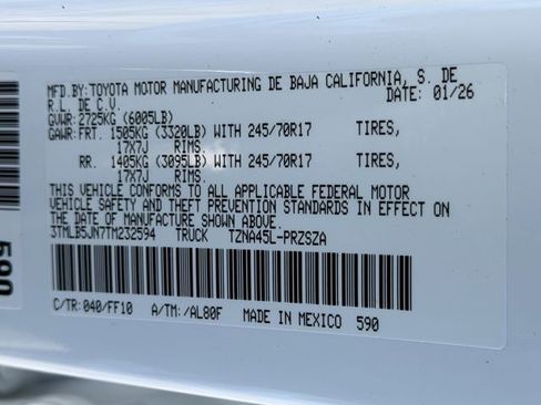 New 2026 Toyota Tacoma SR5 image 26