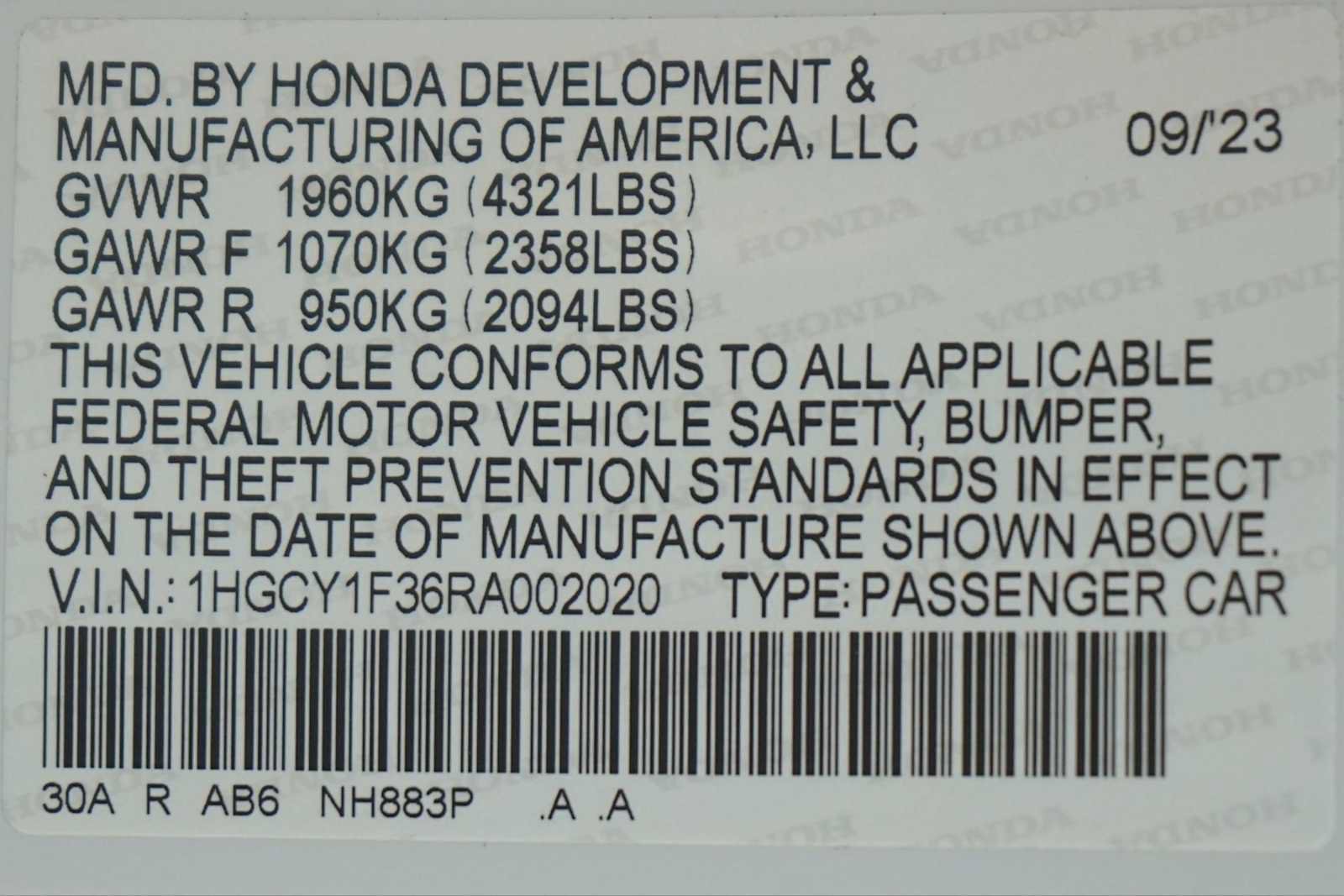 Certified 2024 Honda Accord EX image 30