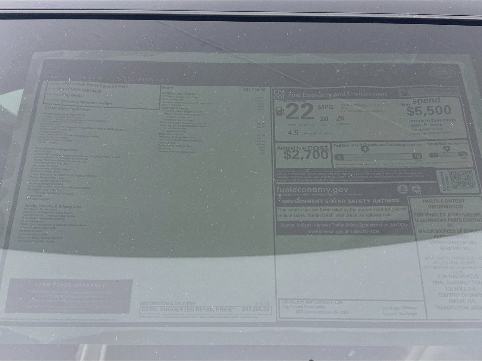 New 2027 Land Rover Range Rover Sport SE AWD/4WD image 49