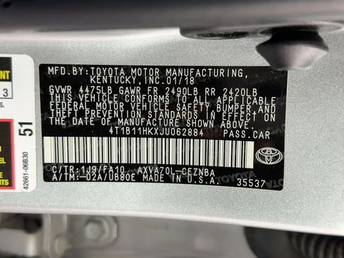 Used 2018 Toyota Camry LE image 19