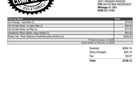 Used 2021 Nissan Rogue SV w/ Premium Package image 6