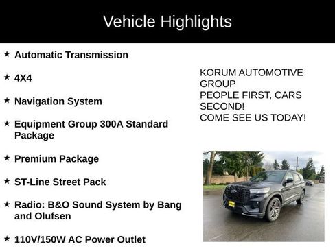 New 2026 Ford Explorer ST-Line w/ ST-Line Street Pack AWD/4WD image 4