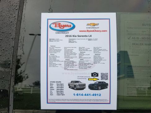 Used 2016 Kia Sorento AWD w/ LX Convenience Package image 14