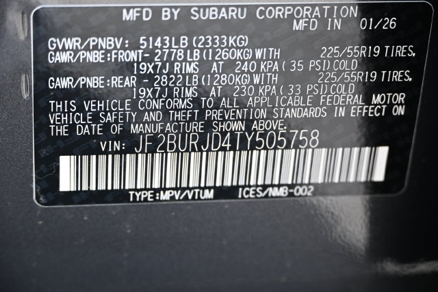 New 2026 Subaru Outback Touring XT AWD/4WD image 21