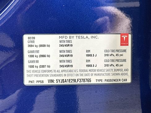 Used 2020 Tesla Model S Long Range Plus AWD/4WD image 30