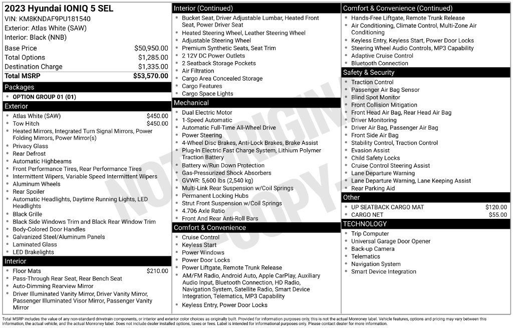 Used 2023 Hyundai Ioniq 5 SEL AWD/4WD image 19
