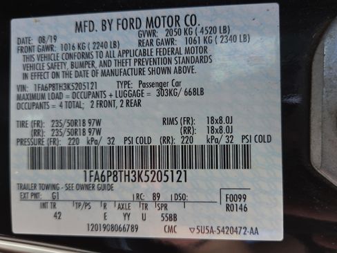 Used 2019 Ford Mustang Premium w/ Ford Safe & Smart Package image 16