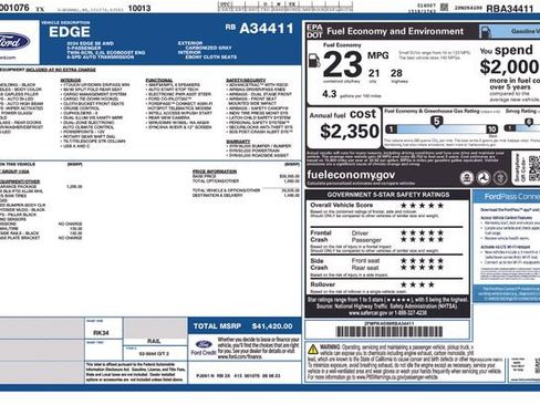Used 2024 Ford Edge SE w/ Black Appearance Package AWD/4WD image 7