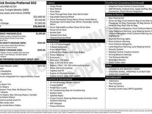Used 2024 Buick Envista Preferred w/ Convenience I Package FWD image 11