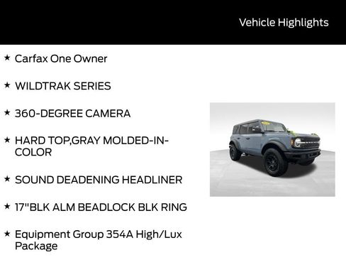 Certified 2024 Ford Bronco Wildtrak image 6