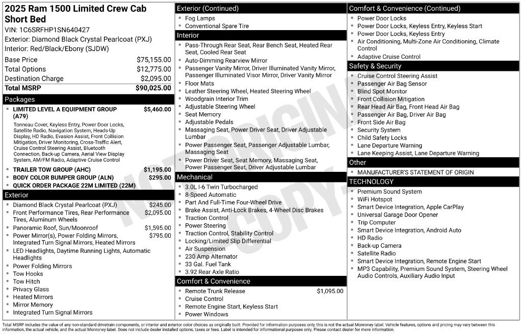 Used 2025 RAM 1500 Limited AWD/4WD image 5