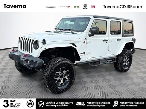 Used 2021 Jeep Wrangler Unlimited Rubicon w/ LED Lighting Group image 1