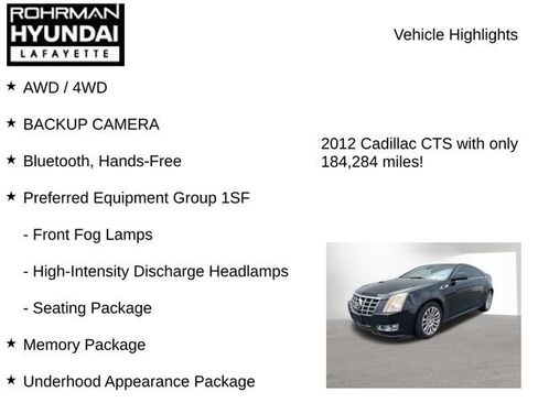 Used 2012 Cadillac CTS Performance AWD/4WD image 8