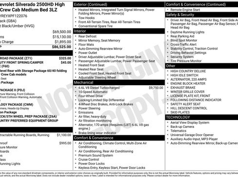 Used 2023 Chevrolet Silverado 2500 High Country w/ Z71 Off-Road Package AWD/4WD image 4