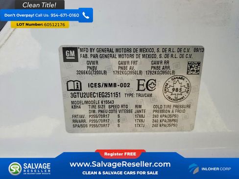 Used 2014 GMC Sierra 1500 SLE AWD/4WD image 16