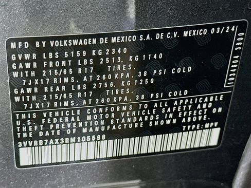 Used 2024 Volkswagen Tiguan S FWD image 12