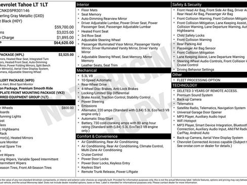 Used 2023 Chevrolet Tahoe LT w/ Luxury Package RWD image 17